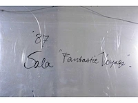 Sala - fantastic voyage - acryl op aluminium - 118x98 cm - 1987 - afbeelding 7 van  9