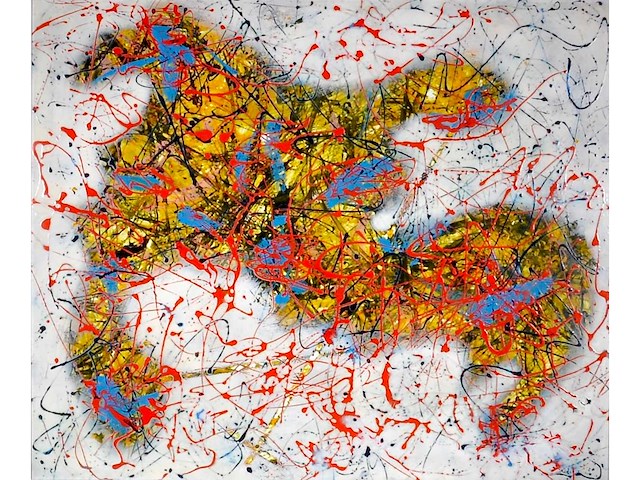 Sala - lucidus arachnoia - acryl op paneel - 118x98 cm - 1987 - afbeelding 1 van  9