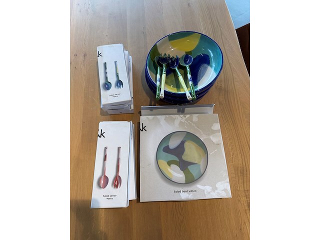Saladekom met bestek - afbeelding 4 van  5