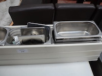 Saladette zonder merk met 9 inox bakjes (20) - afbeelding 6 van  6