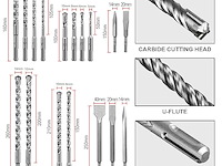 Sali 17-delige sds plus boor- en beitelset - afbeelding 3 van  3