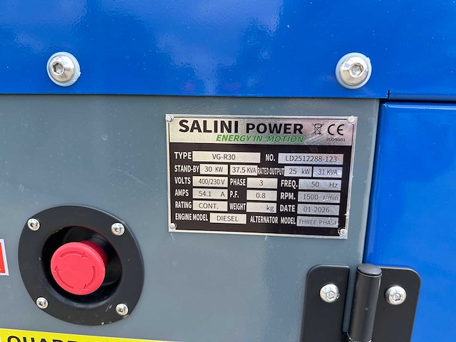 Salini power - 2026 - vg-r30 - stroomgenerator - afbeelding 15 van  22