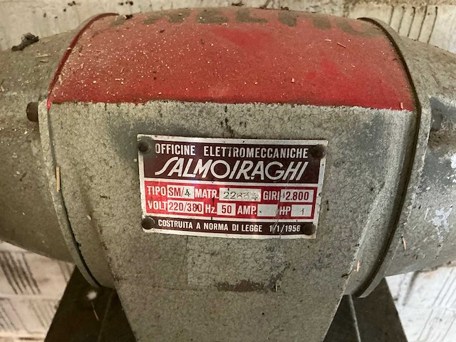 Salmoiraghi sm/4 werkbankslijpmachine op zuil - afbeelding 3 van  3