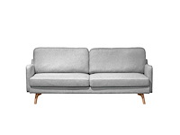 Salon argo licht grijs 3-zit + ottoman - afbeelding 4 van  6