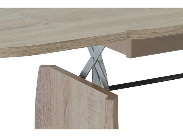 Salontafel - sonoma eiken-effect - uitschuifbaar en in hoogte verstelbaar - afbeelding 2 van  9