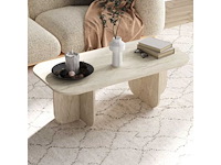 Salontafel - travertine-effect - afbeelding 2 van  7