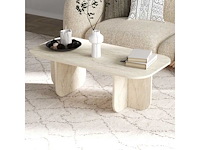 Salontafel - travertine-effect - afbeelding 3 van  7