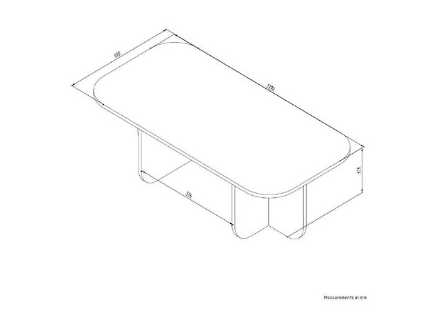 Salontafel - travertine-effect - afbeelding 6 van  7
