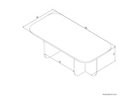 Salontafel - travertine-effect - afbeelding 6 van  7