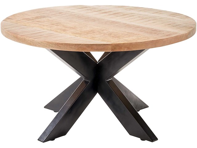 Salontafel ace - 80x45cm - metaal/mangohout - afbeelding 3 van  4