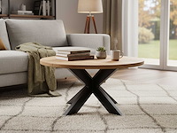 Salontafel ace - 80x45cm - metaal/mangohout - afbeelding 4 van  4