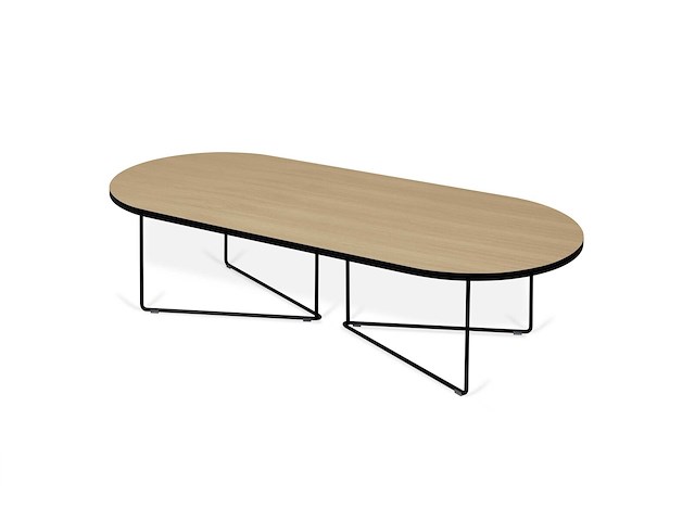 Salontafel adil 136cm - lichte eik/zwart - afbeelding 1 van  6