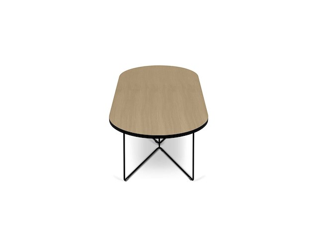 Salontafel adil 136cm - lichte eik/zwart - afbeelding 4 van  6