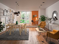 Salontafel adil 136cm - lichte eik/zwart - afbeelding 5 van  6