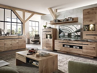 Salontafel bellini 110x65cm met opberglade - eik/antraciet - afbeelding 2 van  4