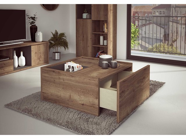 Salontafel frame - donkere eik - afbeelding 1 van  4