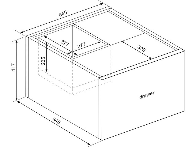 Salontafel frame - donkere eik - afbeelding 3 van  4