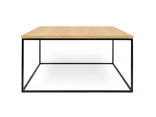Salontafel gleam 75x75 - eik/staal - afbeelding 1 van  3