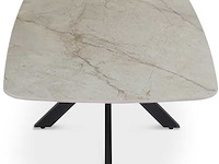 Salontafel helios - 130x70x45cm - deens ovaal - beige marmer - afbeelding 5 van  6