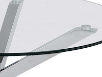 Salontafel hennie 82cm - glazen tafelblad - afbeelding 3 van  7