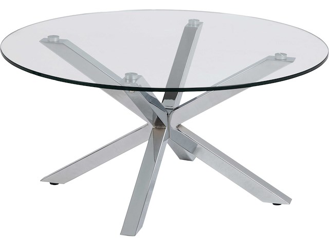Salontafel hennie 82cm - glazen tafelblad - afbeelding 6 van  7
