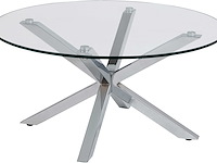Salontafel hennie 82cm - glazen tafelblad - afbeelding 6 van  7