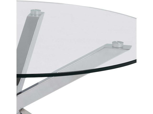Salontafel hennie 82cm - glazen tafelblad - afbeelding 3 van  7