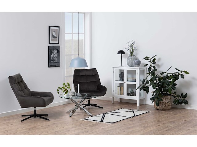 Salontafel hennie 82cm - glazen tafelblad - afbeelding 7 van  7