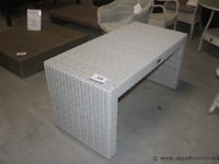 Salontafel hoog wicker grijs - afbeelding 1 van  2