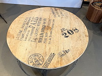 Salontafel hout met metalen poot - afbeelding 2 van  3
