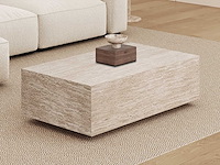 Salontafel jane - 120x70x38cm - travertijn - afbeelding 1 van  7