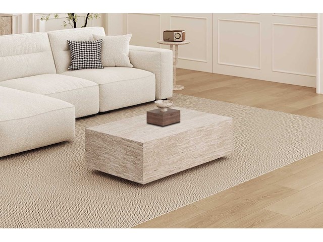 Salontafel jane - 120x70x38cm - travertijn - afbeelding 2 van  7