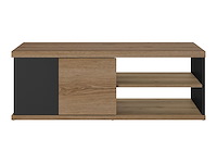 Salontafel magda | 110 x 60 x 40 cm | brown matte black - afbeelding 1 van  7