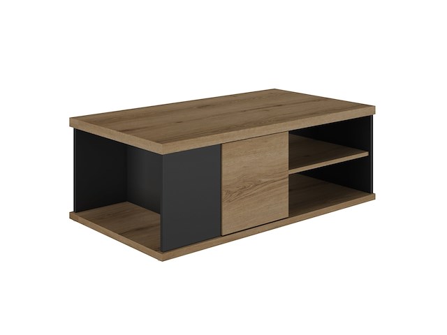 Salontafel magda | 110 x 60 x 40 cm | brown matte black - afbeelding 3 van  7