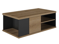 Salontafel magda | 110 x 60 x 40 cm | brown matte black - afbeelding 3 van  7