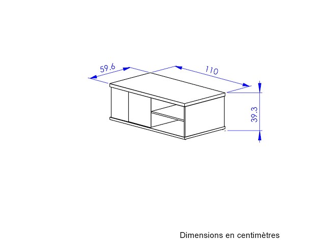 Salontafel magda | 110 x 60 x 40 cm | brown matte black - afbeelding 7 van  7