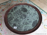 Salontafel marmeren blad en metalen adelaars - afbeelding 2 van  5