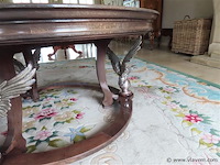 Salontafel marmeren blad en metalen adelaars - afbeelding 4 van  5