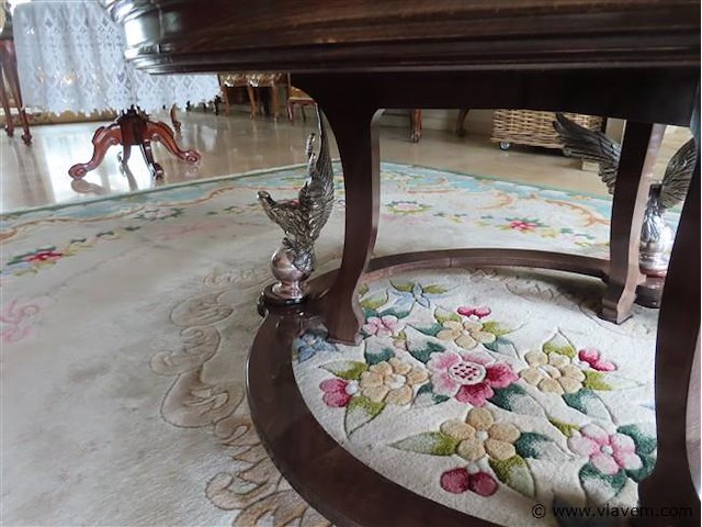 Salontafel marmeren blad en metalen adelaars - afbeelding 5 van  5