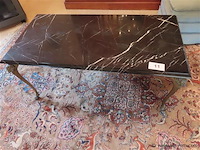 Salontafel marmer/messing - afbeelding 1 van  3