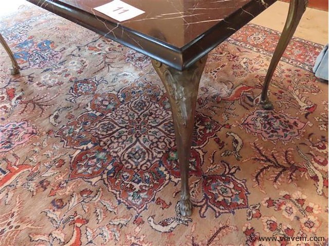 Salontafel marmer/messing - afbeelding 2 van  3