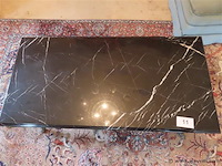 Salontafel marmer/messing - afbeelding 3 van  3
