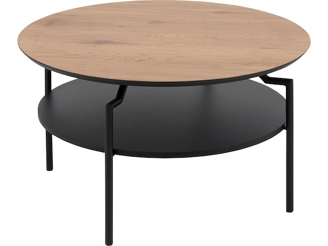 Salontafel marvin 80 - wilde eik/zwart - afbeelding 1 van  7