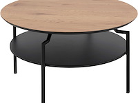 Salontafel marvin 80 - wilde eik/zwart - afbeelding 1 van  7