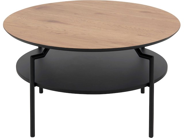 Salontafel marvin 80 - wilde eik/zwart - afbeelding 2 van  7