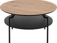 Salontafel marvin 80 - wilde eik/zwart - afbeelding 2 van  7