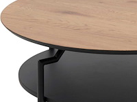 Salontafel marvin 80 - wilde eik/zwart - afbeelding 3 van  7