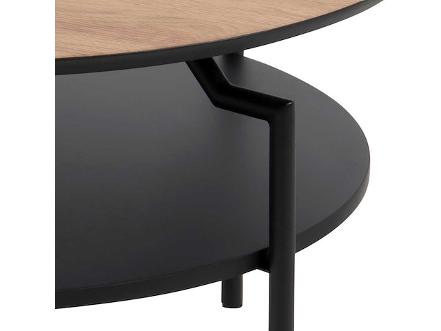 Salontafel marvin 80 - wilde eik/zwart - afbeelding 6 van  7