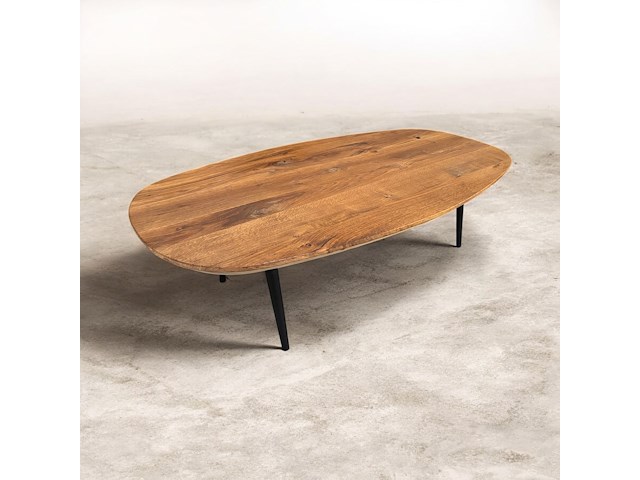 Salontafel massief eik - deens ovaal 120x60 - afbeelding 1 van  1