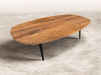 Salontafel massief eik - deens ovaal 120x60 - afbeelding 1 van  1